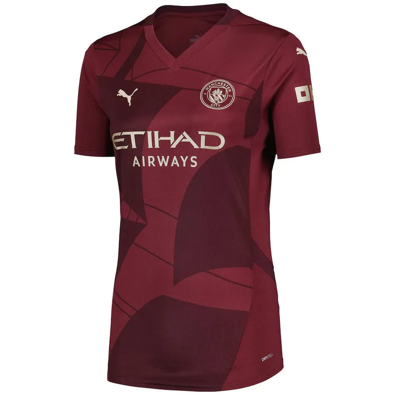 Camisa Manchester City Third 24/25 - Feminina Vermelha