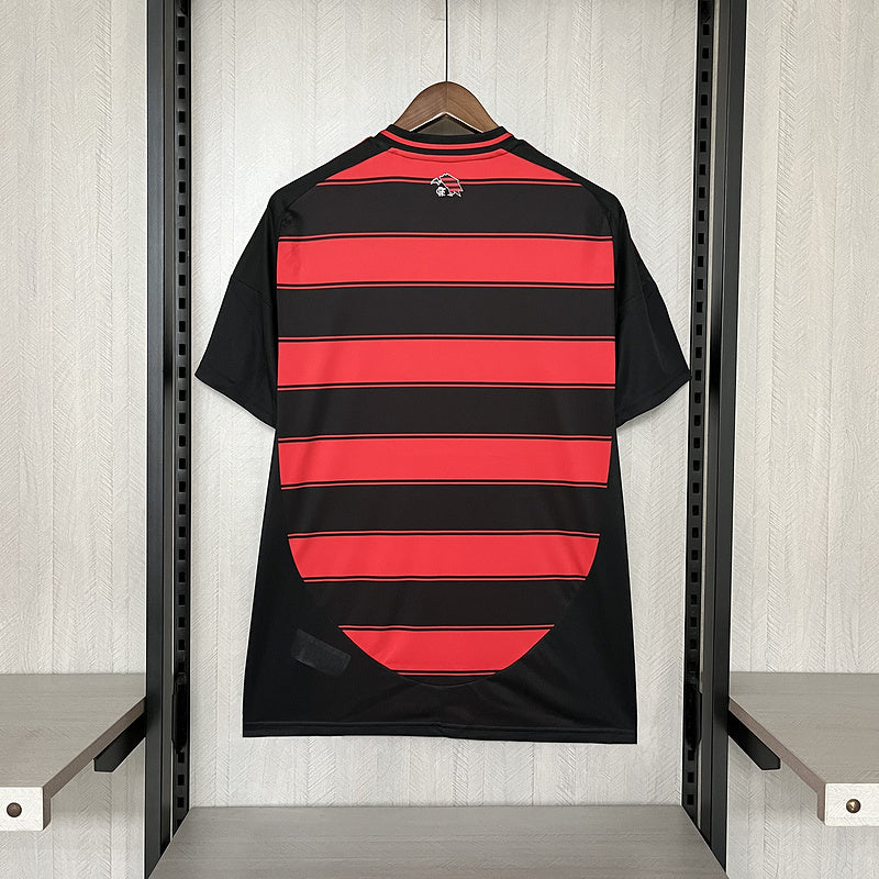 Camisa Flamengo Home 25/26 Torcedor Preta e Vermelha