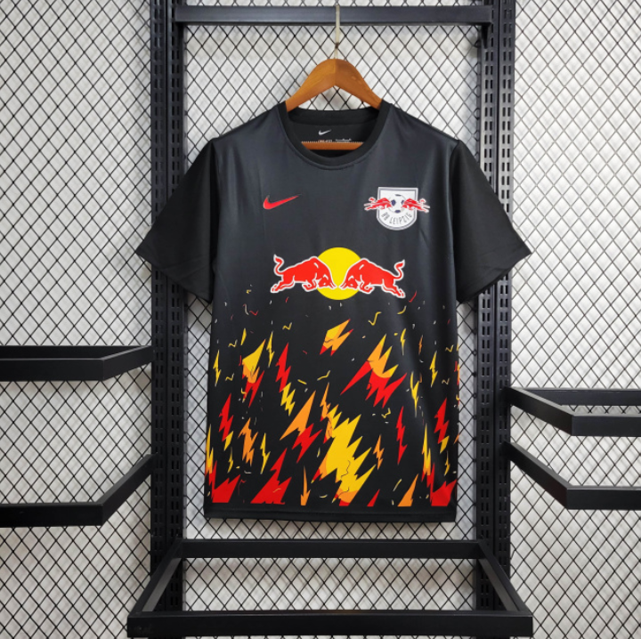 Camisa Rb Leipzig 24/25 Torcedor Preta