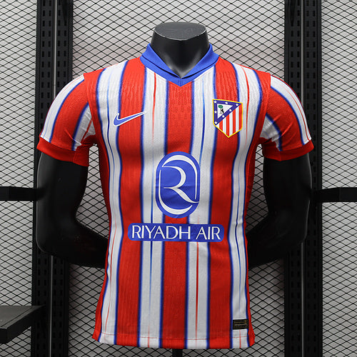 Camisa Atlético de Madrid Home 24/25 Jogador Branca e Vermelha