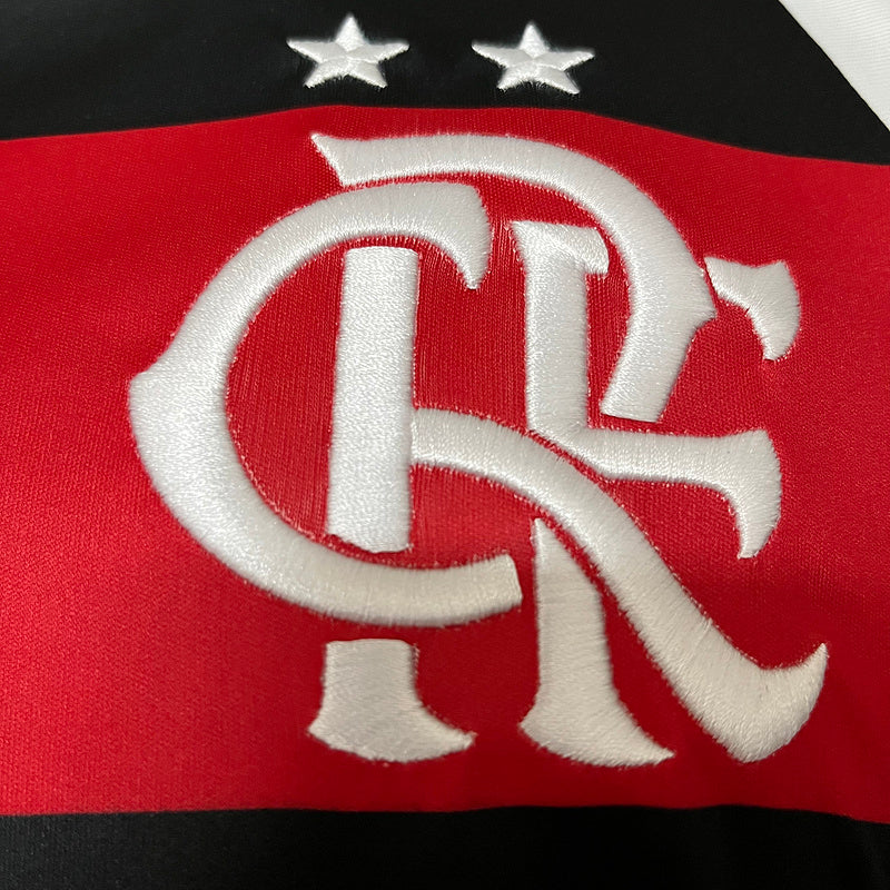 Regata Flamengo Home 24/25 Torcedor Preta e Vermelha