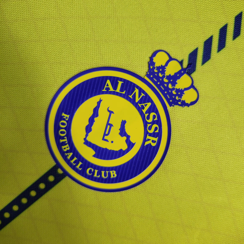 Camisa Al Nassr Home 23/24 - Torcedor Amarela
