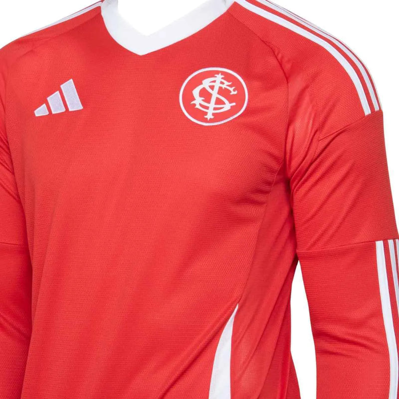Camisa Internacional Manga Longa Home 25/26 Torcedor Vermelha