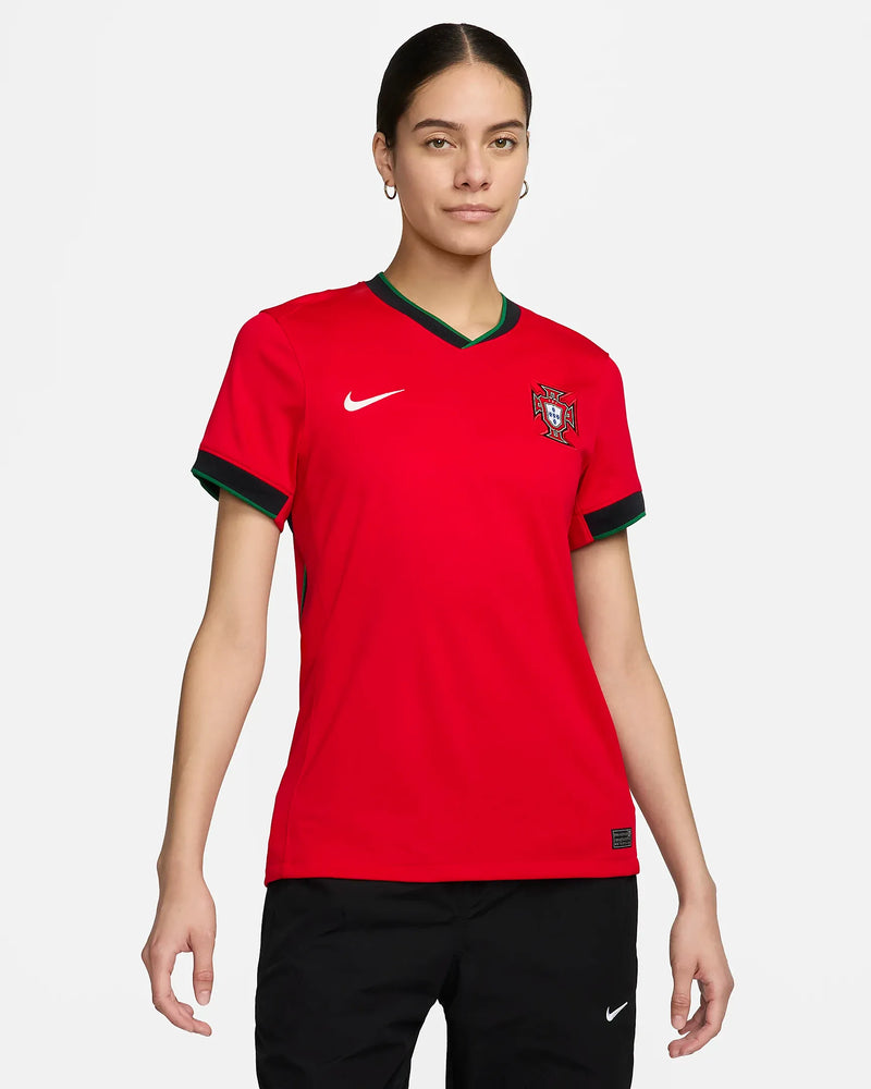 Camisa Portugal Home 24/25 - Feminina Vermelha