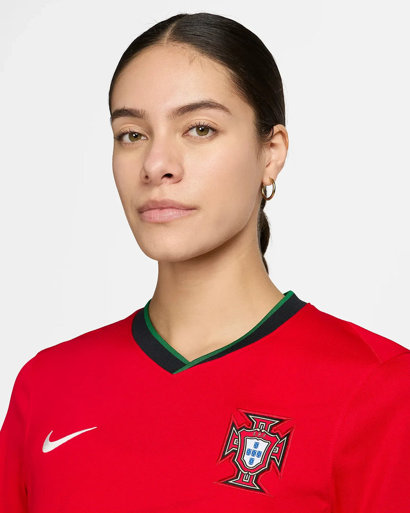 Camisa Portugal Home 24/25 - Feminina Vermelha