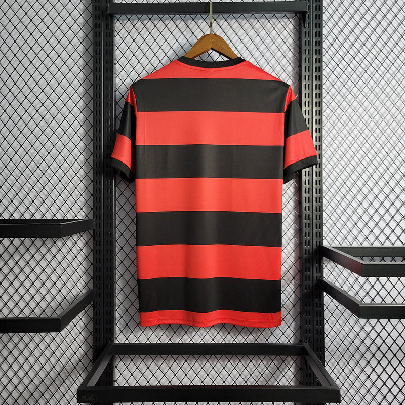 Camisa Flamengo Home 78/79 Retrô Preta e Vermelha