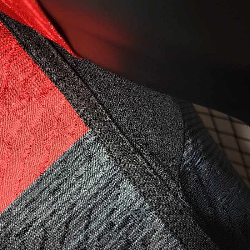 Camisa Flamengo Home 23/24 Jogador Preta e Vermelha