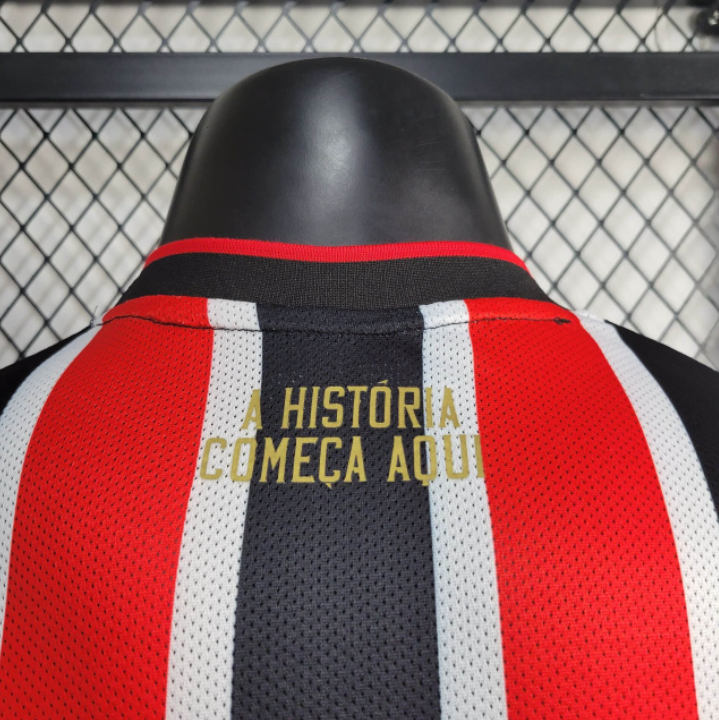 Camisa São Paulo Away 24/25 Jogdor Vermelha e Branca