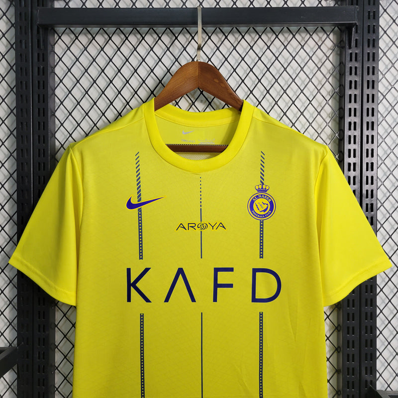 Camisa Al Nassr Home 23/24 - Torcedor Amarela