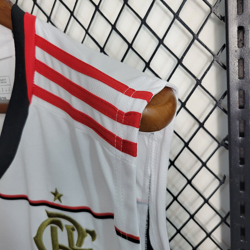 Regata Flamengo Away 23/24 Torcedor Branca