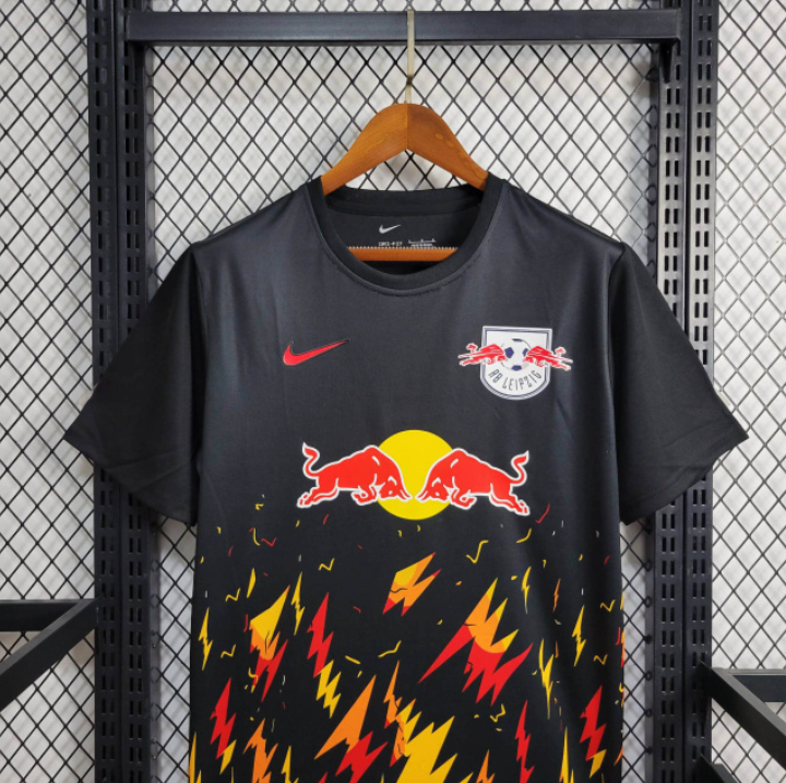 Camisa Rb Leipzig 24/25 Torcedor Preta