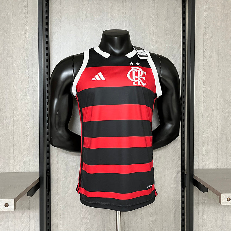 Regata Flamengo Home 24/25 Torcedor Preta e Vermelha