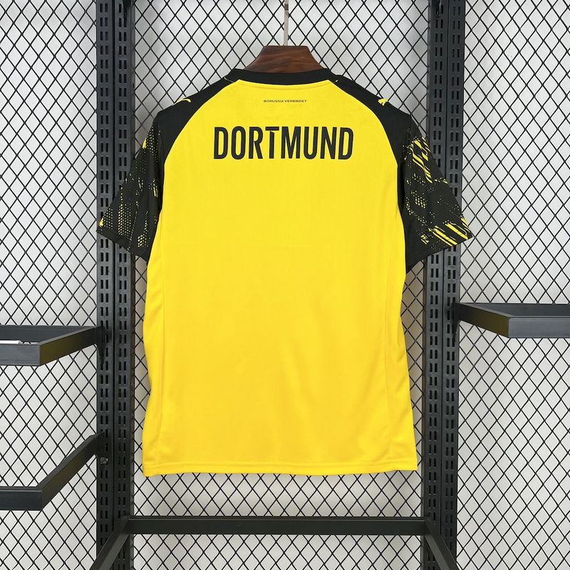 Camisa Borussia Dortmund Home 25/26 Torcedor Amarela e Preta