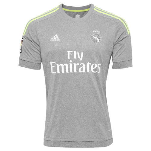 Camisa Real Madrid Away 15/16 Retrô - Torcedor Cinza