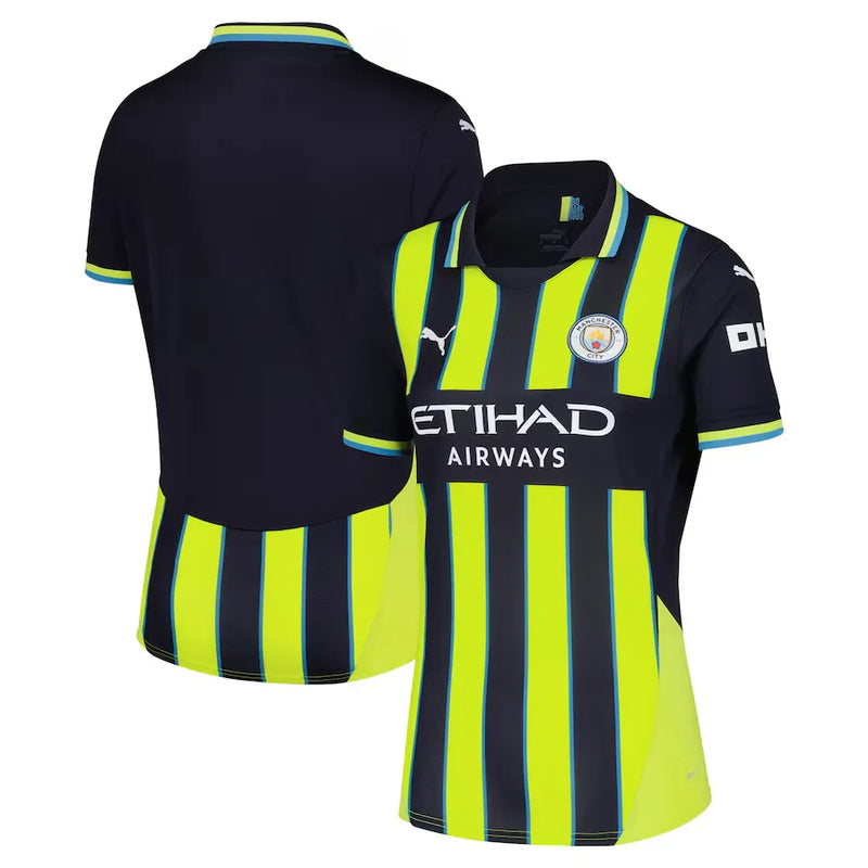 Camisa Manchester City Away 24/25 - Feminina Azul e Amarela