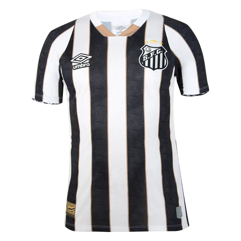 Camisa Santos Away 24/25 - Torcedor Branca e Preta