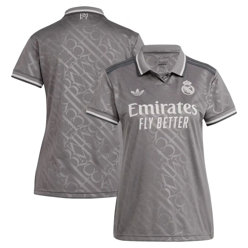Camisa Real Madrid Third 24/25 - Feminina Cinza