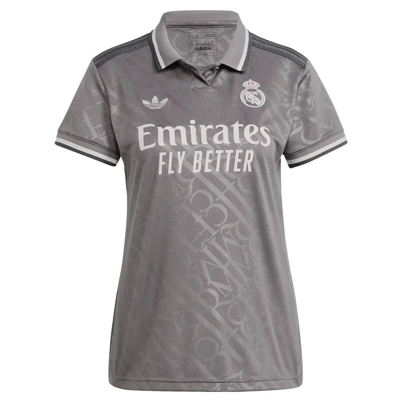 Camisa Real Madrid Third 24/25 - Feminina Cinza