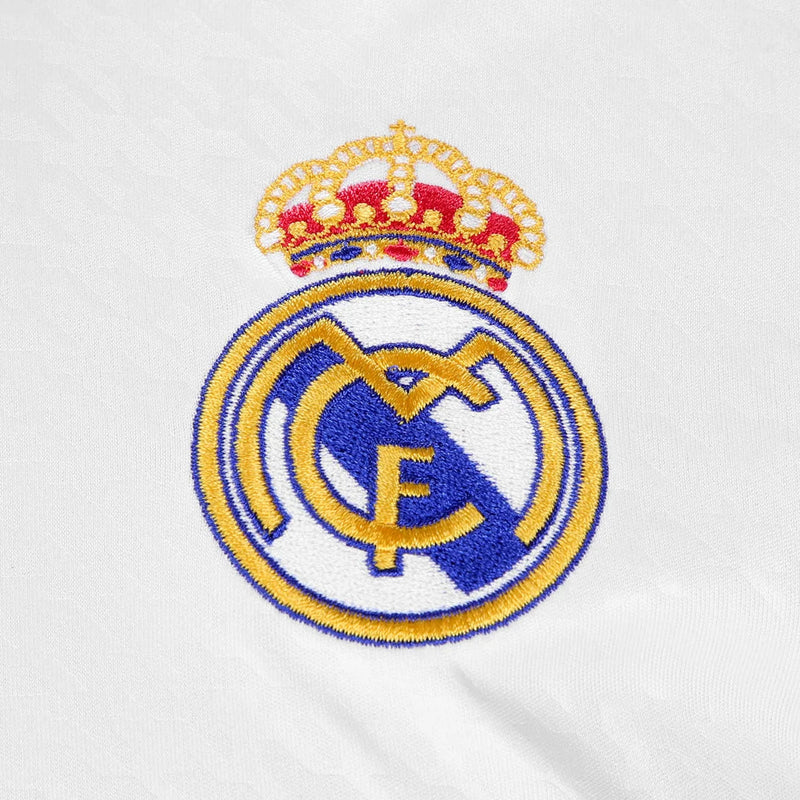 Camisa Real Madrid Home 24/25 Manga Longa - Torcedor Branca