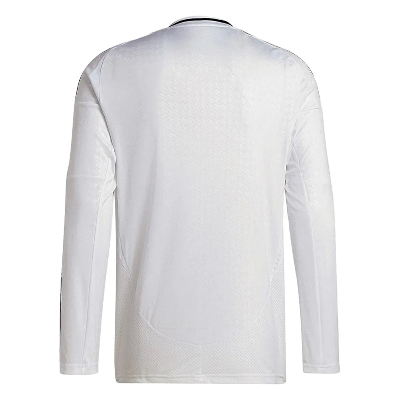 Camisa Real Madrid Home 24/25 Manga Longa - Torcedor Branca