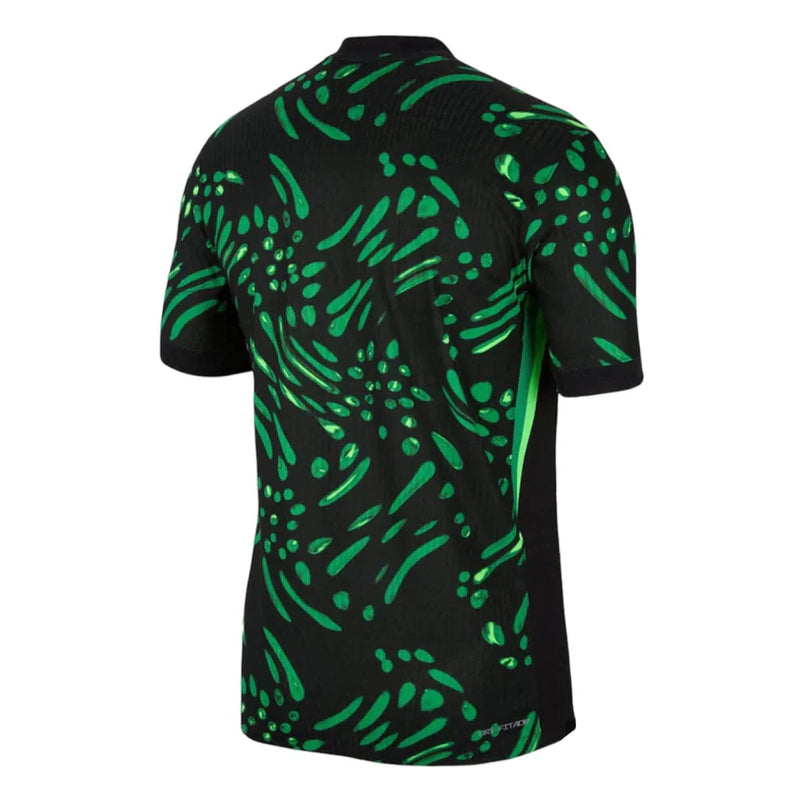 Camisa Nigéria Away 2024 - Torcedor Preta e Verde