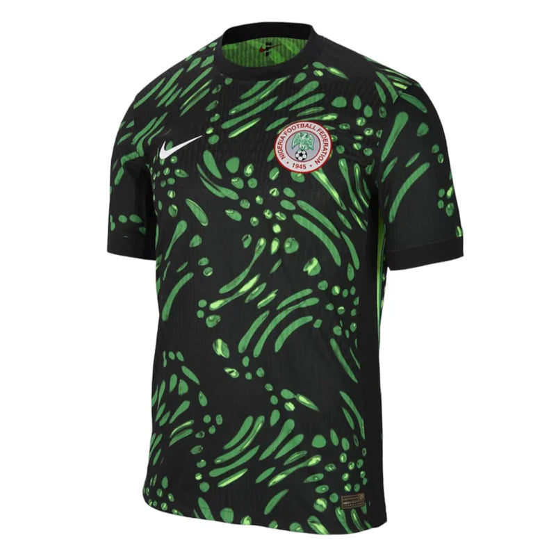 Camisa Nigéria Away 2024 - Torcedor Preta e Verde