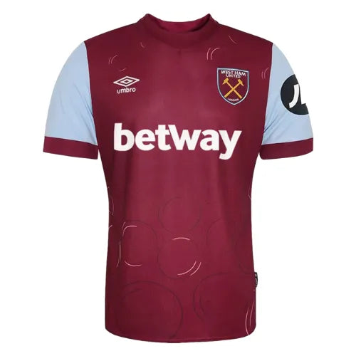 Camisa West Ham Home 23/24 - Torcedor Vinho